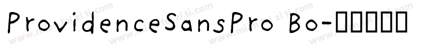 ProvidenceSansPro Bo字体转换
